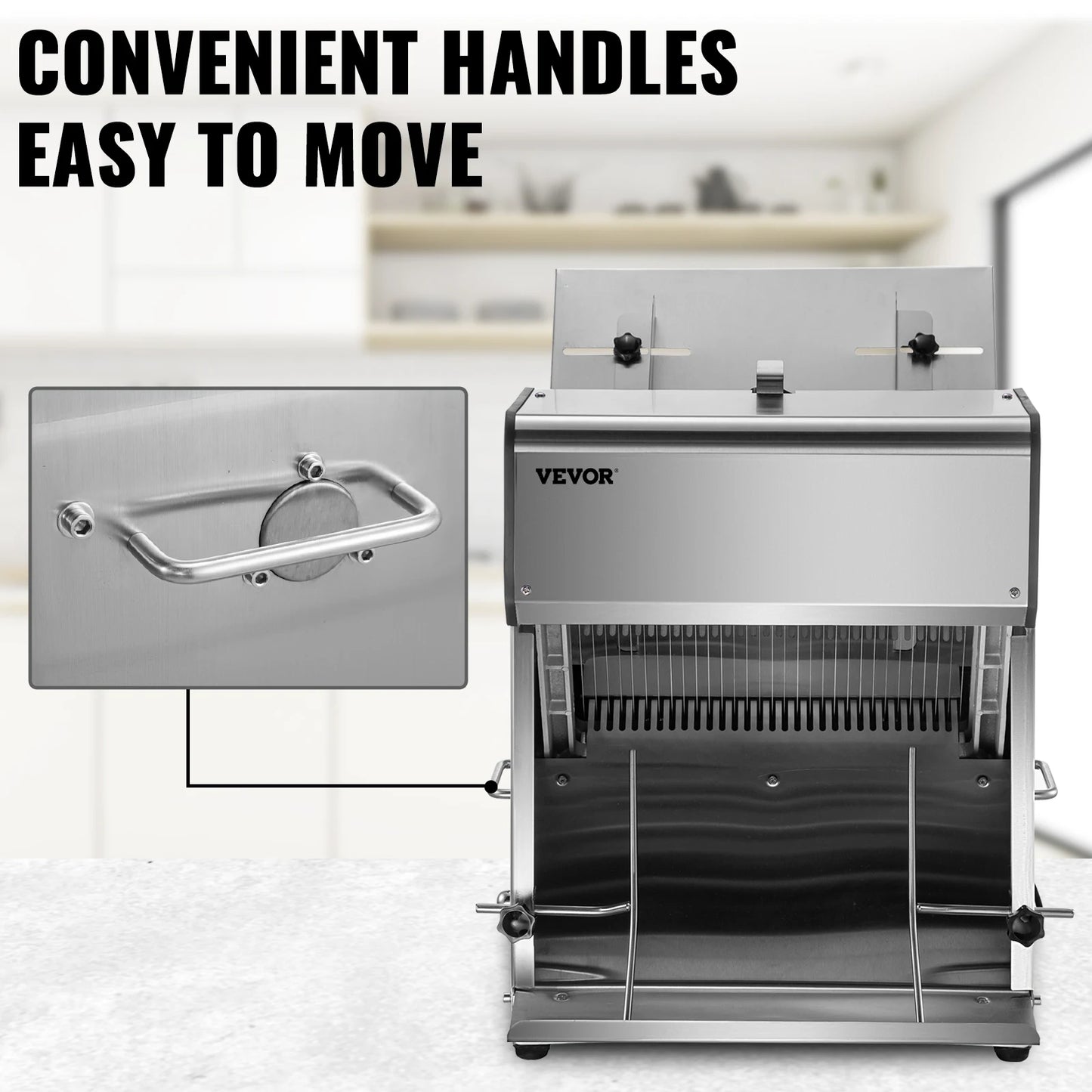 Commercial Bread Slicer Stainless Steel 12mm Blades Electric Bread Cutting Machine Kitchen Appliance Toast Processor