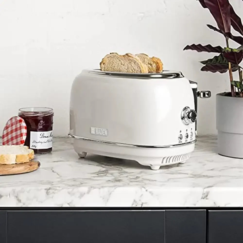Wide Slot Stainless Steel Toaster Adjustable Browning Control Non-Slip Heritage Collection Kitchen Appliance British Breakfast