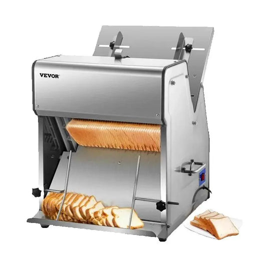 Commercial Bread Slicer Stainless Steel 12mm Blades Electric Bread Cutting Machine Kitchen Appliance Toast Processor
