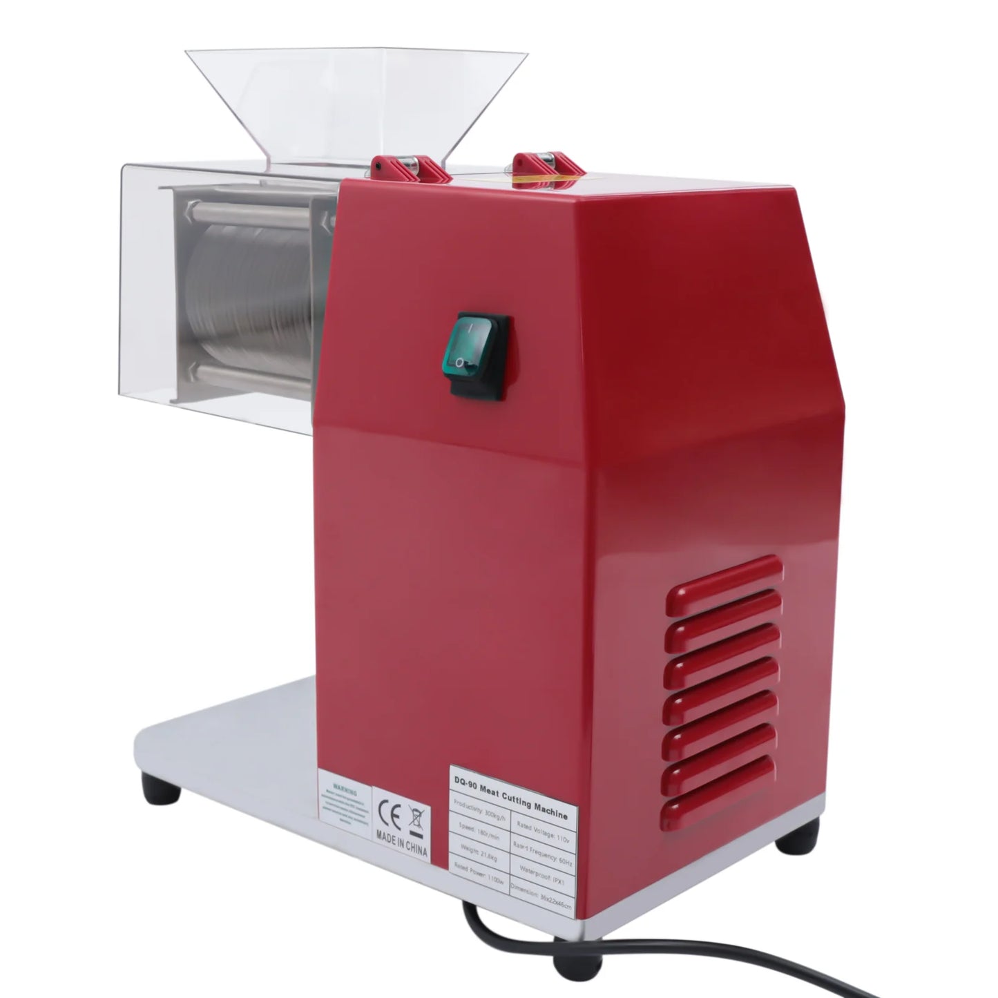 1100W Electric Meat Cutting Machine Stainless Steel Vertical Meat Grinder for Home Kitchen Fresh Beef Mutton
