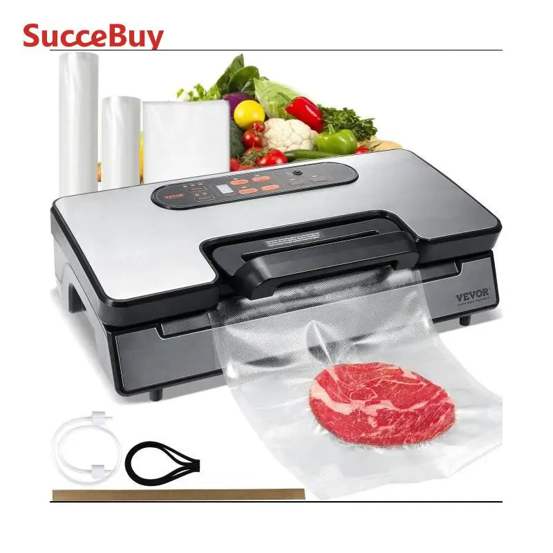 Vacuum Sealer Food Packaging Machine with Free 10pcs Vacuum bags for Household Kitchen Vacuum Food Sealing
