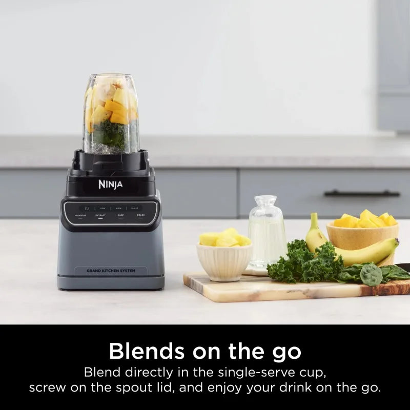 Ninja® Grand Kitchen System 1200, Blender, 4 Preset Auto-iQ® Programs, KS500