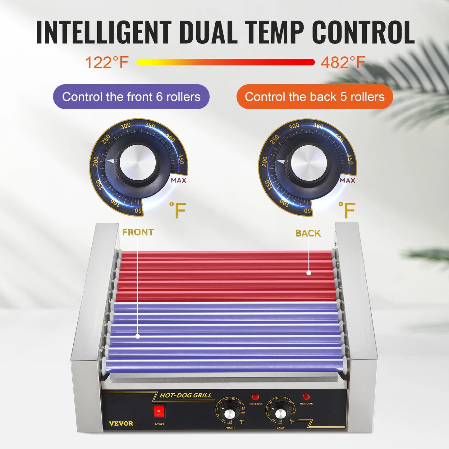 SucceBuy 5/7/11 Rods Commercial Hot Dog Roller Electric Sausage Maker Barbecue Grill Machine for Camping Party Home Appliance