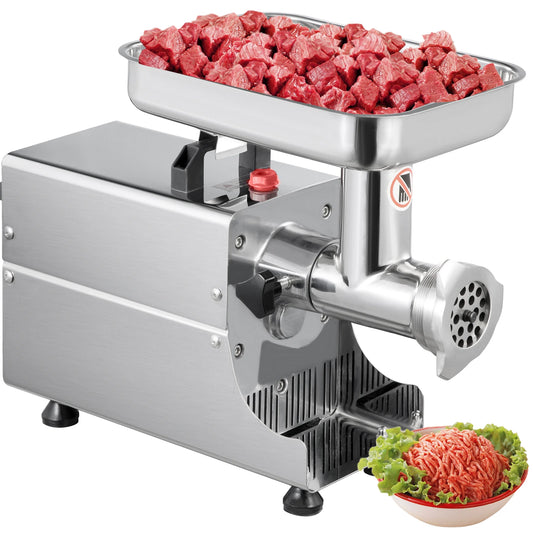 250Kg/H Electric Meat Mincer Grinder 1100W Commercial Kitchen Chopper Food Processor Sausage Maker Machine Home Appliance