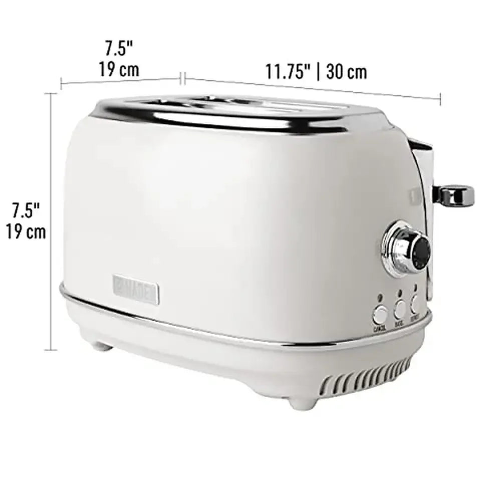 Wide Slot Stainless Steel Toaster Adjustable Browning Control Non-Slip Heritage Collection Kitchen Appliance British Breakfast