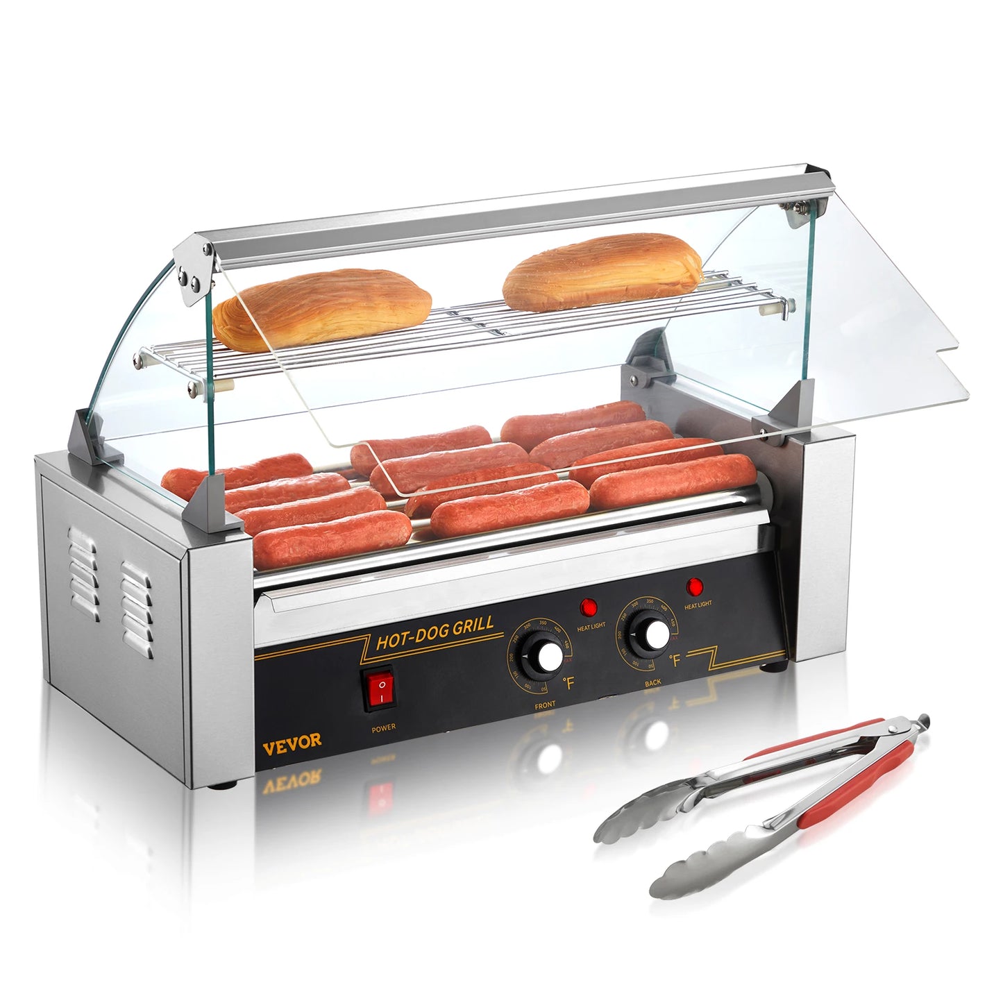 SucceBuy 5/7/11 Rods Commercial Hot Dog Roller Electric Sausage Maker Barbecue Grill Machine for Camping Party Home Appliance