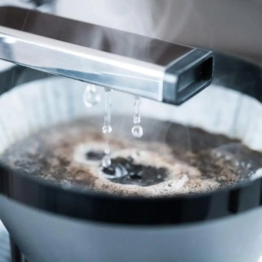 Coffee Brewer Drip Machine Polished Silver Thermal Aluminum Stainless Steel Reusable Filter High Capacity Home Kitchen Coffee