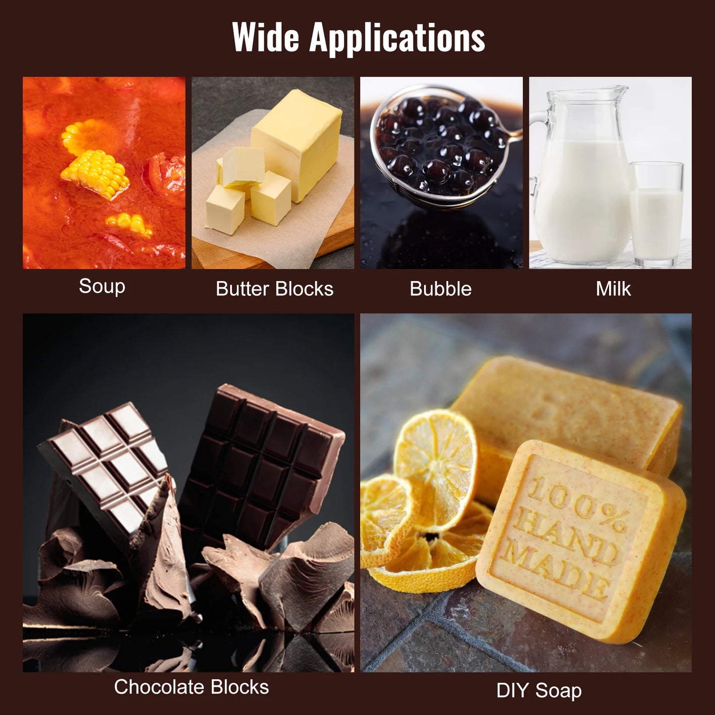 SucceBuy2 3 Tanks Electric Chocolate Tempering Machine Chocolate cascade Melting Pot for Kitchen home appliance