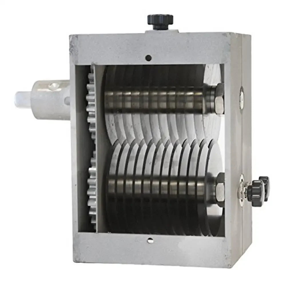 Commercial Meat Cutter Attachment Fits #12 Hub 1/4" Output Stainless Steel Dual Shafts Heavy Duty High Volume Kitchen Meat